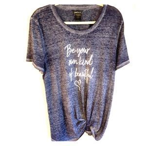 “Be Your Own Kind Of Beautiful” Knotted T-Shirt